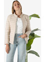 Cotton Belt Giubbino Donna 100 Grammi Con Zip - Beige Giacche Leggere Taglia 3xl