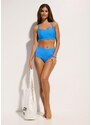 bonprix Reggiseno a bustier per bikini con spalline incrociate, Blu